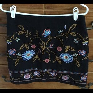 Women’s embroidered skirt.